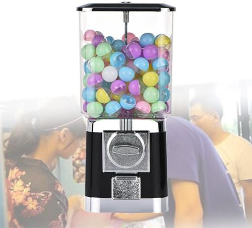 Machine Gashapon Avec 200 Balles/Capsules, Distributeur De Boules De Gomme Pour Enfants, Distributeur De Capsules, Machine Gacha, Machine à Boules De Gomme, Machine à Bonbons,Black-Toyball