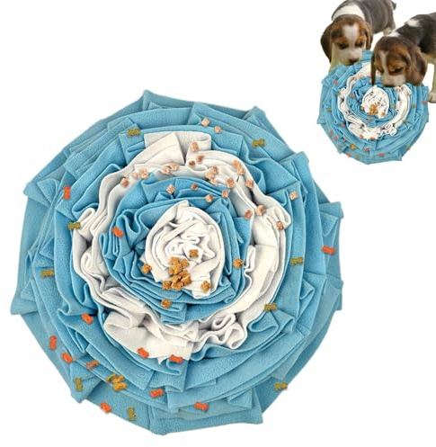Tapis De Fouille pour Chien - Tapis Interactif Coloré Stimulant L'Odorat,Distributeur de Friandises Anti-Gaspillage et Nettoyant Dentaire pour Chien