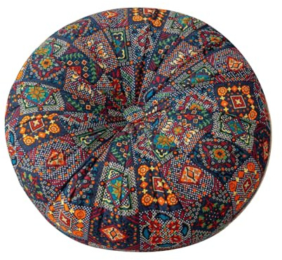 boiszeda Cuscino Rotondo Grande da Terra Cuscino Meditazione&Yoga, Seduta Spessa per Adulti, Ideale per Soggiorno, Balcone, Esterno&Tatami