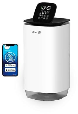Clean Air Optima - 2in1: Humidificador y purificador CA-808 Smart Top Filling - espacios de hasta 60m² / 150m³