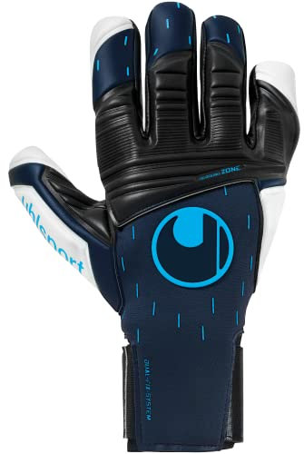 uhlsport Speed Contact ABSOLUTGRIP HN Torwarthandschuhe Fußball Jugendliche Erwachsene Gloves für Fortgeschrittene und Profis - Rutschfester Grip bei jedem Wetter