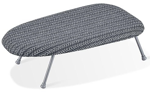 VEVOR Bügelbrett Dampfbügelbrett 2 Stk, Tragbarer Dampfbügeltisch, 3 Schichten Klappbarer Bügeltisch Ärmelbügeltisch 595 x 365 x 187 mm,Bügeltischbezug aus Baumwolle Dampfbügelstation Bügeleisen