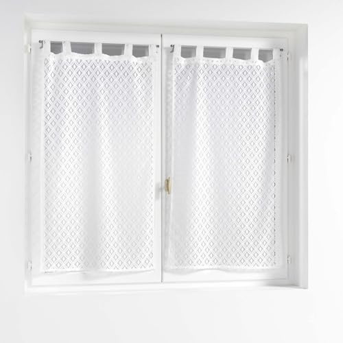 Douceur d'Intérieur, coppia di tende con passanti (2 x 60 x 120 cm) Odilia, maglia