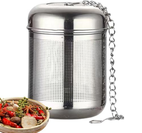 Gewürzsieb – Suppensieb für Eintopf, Eintopffilter für Küchensuppe | Rostfreies Gewürzsieb aus Edelstahl, Teefilter