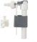 Vanne d'entrée de réservoir d'eau murale de salle de bain, G1/2 G3/4 pour économiser de l'espace en plastique, pièce de rechange pour installation murale de réservoir de toilettes (9,5 mm)