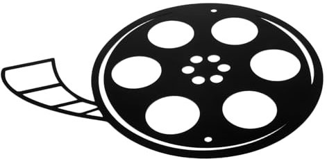 ZUNOXAZ Vintage Film Reel Wanddeko für Heimkino und Filmzimmer Retro Filmthema Partydekoration für Filmabende und Veranstaltungen