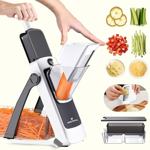 ONCE FOR ALL Mandoline de Cuisine Manuelle Multifonction