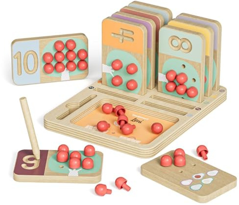 Personalizable Juego educativo Árbol de Frutas–aprender números y practicar la escritura–fomenta la concentración y la motricidad fina–para niños a partir de 3 años–personalizado con nombre–Topbright