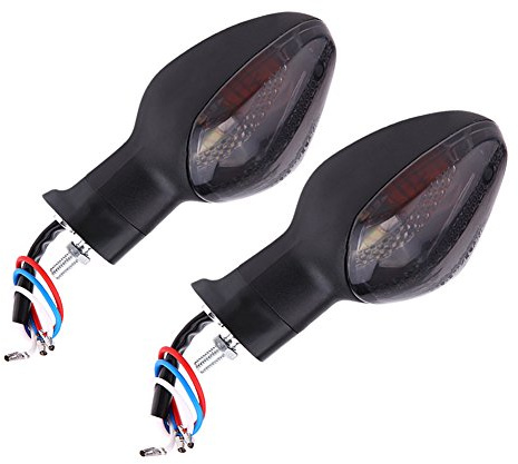 Qiilu Intermitentes moto, Lámparas Luces de Señal de vuelta de la Motocicleta