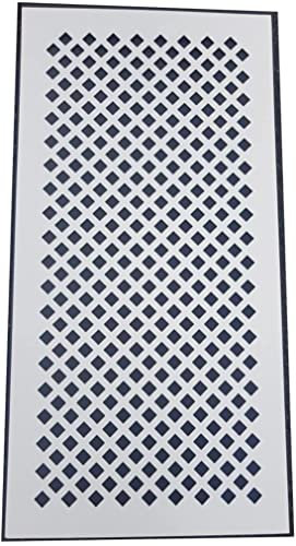 Vesey Gallery Decorative Screening/Grille/Panel/Radiator Cover- Primed MDF- 1215x610 mm CNC Cut 3mm MDF- Pack of 2.