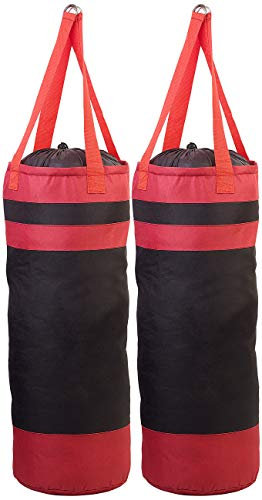 infactory Wäsche-Punchingball: 2er-Set Wäsche-Boxsäcke Rocky mit Kordelzug und Aufhänge-Ösen (Wäscheäacke verschließbar, Wäschekorb, Waschmaschine)