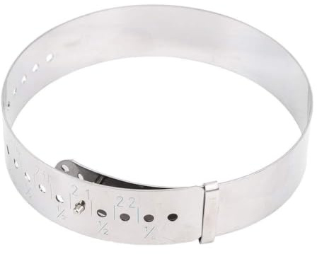 Brazaletes Medidor de medidas Medidor de pulsera ajustable Herramienta de tamaño de acero inoxidable para medir muñecas 15 ~ 23cm