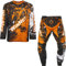 Completino per Mini Moto Cross da Bambino (Arancione, 4 Anni)