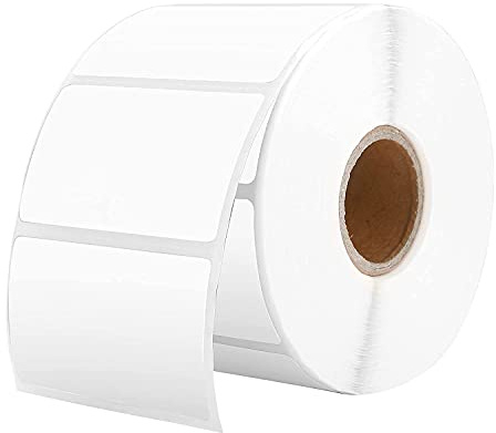 1000 Premium Quality Self-Adhesive Address Labels on Roll - 32mm x 57mm Thermal for Office, Kitchen Food for Catering, Jars