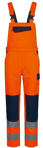 Feldtmann Warnschutz-Latzhose (as3, Numeric, Numeric_48, Regular, Regular, orange)