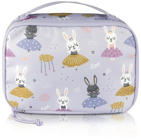 TA Trend Atelier Kinder Thermotasche, Lunchtasche, PFC-frei, wasserabweisend (Flieder - Ballerina, 21,5 x 14,5 x 6,5 cm)
