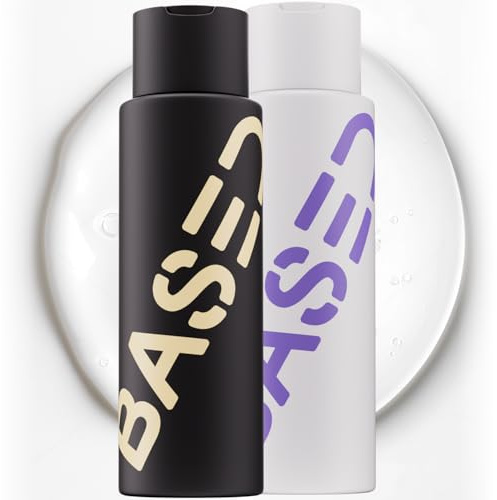 BASED Shower Duo Shampoo & Conditioner Bundle with Peppermint Oil & Coconut Oil, Cleansing Shampoo & Hydrating Conditioner for Men, No Sulfates, Silicones, or Parabens, 12 fl oz (Pack of 2)