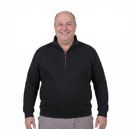 ADAMO Oversized men's troyer 2XL-14XL, Size:5XL, Colour:Black