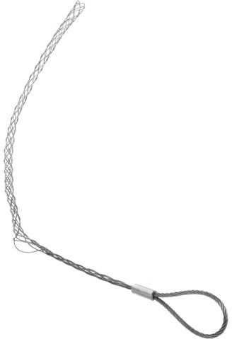 Angoily Power Wire Mesh Cover Galvanized Cable Puller Flexible Mesh Rope for Wire Pull Weights for Cable Management and Protection