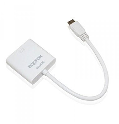 Watio Wave Adattatore - mini hdmi a vga, converte i segnali digitali in analogici, compatto e facile da usare, ideale per monitor e proiettori*. *