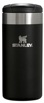 STANLEY 1913 Aerolight Transit Thermobecher 0.35L - Hält 4 Stunden Heiß - Spülmaschinenfest - Kaffeebecher To Go Auslaufsicher - Kompatibel Mit Gängigen Pkw-Getränkehalterungen - Black