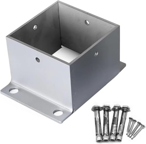 AVLLSO Supporto per Pali Fissaggio 50 60 80 90 100 130 150 200 mm Ancoraggi Staffa Post Recinzione, Base di Ancoraggio di Recinzione in Legno(1.6x1.6 in/40x40 mm)