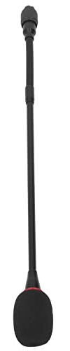 RASTKY Micrófono de Cuello de Cisne de Podio - Micrófono de Condensador de Aleación de Aluminio Flexible de 16.5in para la Conferencia - Calidad de Sonido Profesional Instrumentos Musicales/y
