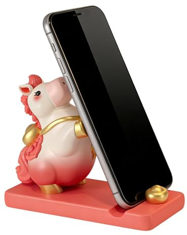 Supporto per telefono cellulare, design a cavallo, supporto per cellulare, per ragazze, adolescenti, bambini, donne, casa, ufficio, compleanno, calza della Befana