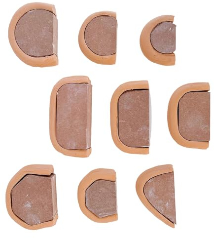 Moules de poterie – Outil de Fabrication de poignées de poterie, 9 pièces en Bois pour Sculpture, modélisation, Art, Maison, Studio, Salle de Classe, débutants, Adultes et