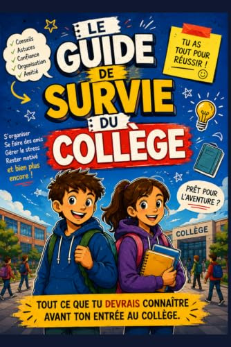 Le Guide de Survie du Collège: Tout ce que tu devrais connaître avant ton entrée au collège : BD, quiz, jeux, défis et conseils pour réussir ta rentrée