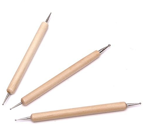 ULTNICE 5 lápices de trazado de patrones, punteado de doble extremo, herramientas de punteado lápiz óptico de grabación en relieve para papel de transferencia