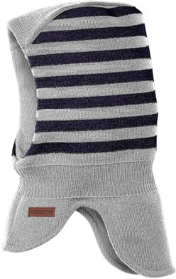 maximo MINI-Schlupfmütze, Windstopper 2-farb-Ringel Made in Germany Merino