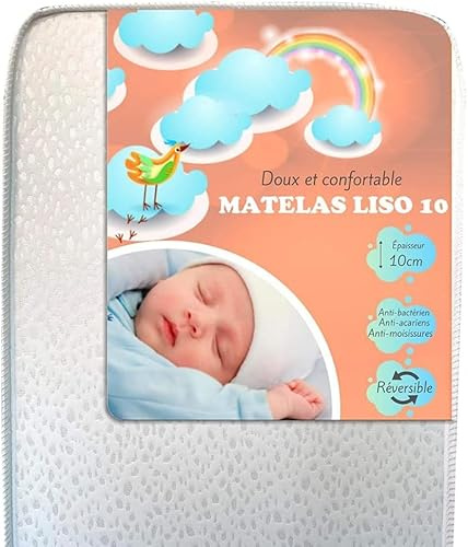 Mjuk och bekväm babymadrass LISO 10 PLUS (70x140)