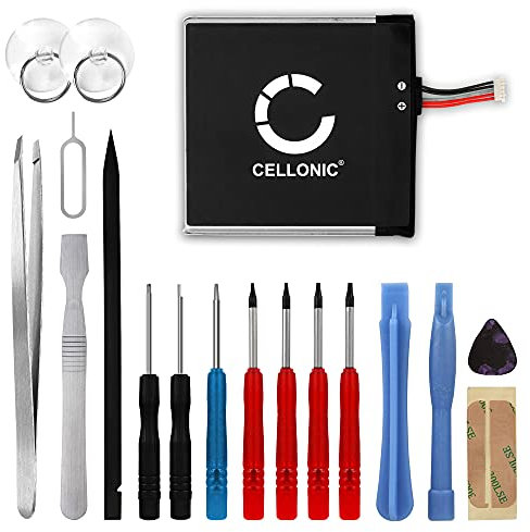 CELLONIC, Akku für Spielekonsole kompatibel mit Nintendo Switch, HAC-001, HAC-003 (3.7V, 4600mAh) + Werkzeug-Set