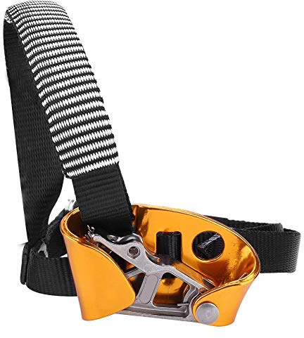 BOROCO Ascenseur de Pied,Noir Universal Outdoor Pied Droit Ascendeur Riser pour Escalade et Alpinisme,Pratiques Equipement Pieds Randonnée Ascender (8.3 x 4.7cm)