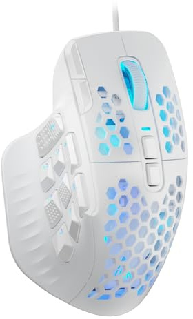 SOLAKAKA SM809 MMO Gaming Mouse Wired RGB with 9 Side Buttons,24000 DPI High Precision Sensor Optical Ergonomic Gamer Mouse,16 Programmable Custom Macro Shortcuts Remapping PC Gaming Mice for FPS MOBA