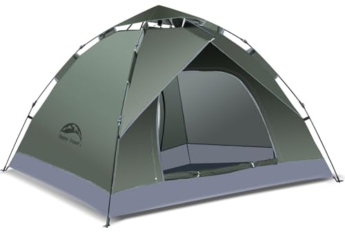 Happy Travel 2/4 Person Camping Tent, Instant Easy Pop Up Tents for Camping