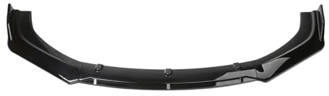 Alerón Delantero Coche para Mazda 2 3 5 2004-2021 Parachoques Delantero Coche Labio Divisor Cuerpo Kit Frontal Alerón Divisor(Negro Brillante)
