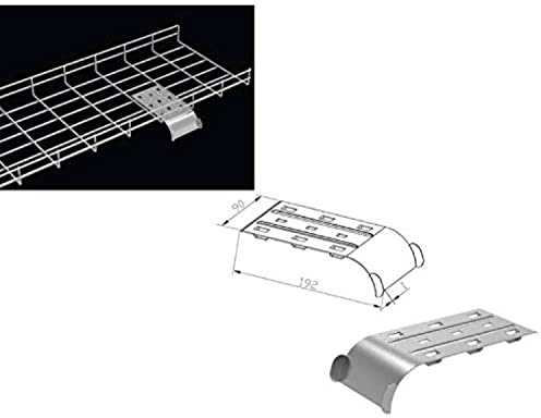 Kable Kontrol Water Fall Cable Guider - Tray Dividing and Routing - Wire Mesh Management Rack Basket, Zinc Plated Steel NEC Approved for Network, Fiber Optic, Cabling Accessory