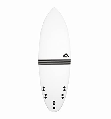 Atlantic Boards | Tabla de Surf Softboard | Shark | 5'10 x 20 x 2.5 : 32L | Resina Epoxi + Fibra de Vidrio | Sistema FCS: 5 Quillas Rídidas