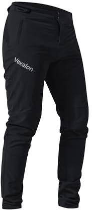VEXALON Kids Mountain Bike Pants - Quick-Dry Lightweight Breathable MTB Pants - Black - 6