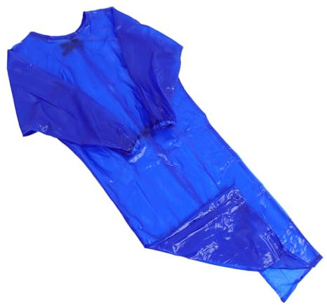 DECOMELODY Oil-resistant Work Apron Thick Long-sleeve Protective Industrial Apron for Chemical Handling Unisex Heavy-duty Workwear