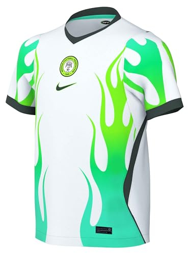 Nike Maillot de Football Réplique Extérieur du Nigeria 2026 avec Technologie Nike Dri-fit pour Enfants Plus Âgés Réplique du Maillot de Football Mixte Enfant (Lot de 1)