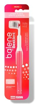 ISDIN Balene by Bexident® Cepillo de Dientes Coral Medium | Limpia la Cara Interna y Externa de los Dientes a la Vez | Limpieza Profunda y Efectiva | Dureza Media