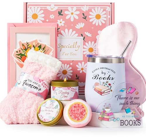 Book Lovers Gifts for Women,Bookish Gift Book Club Reading Gift for Readers,Books Theme Birthday Gift Reading Accessories for Books Lover Readers Teachers Coworker Woman Friends Bookworms Librarians