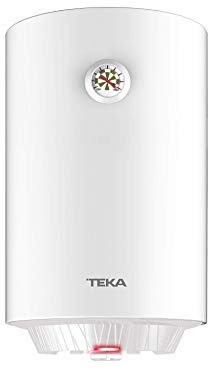 Teka EWH 30 C - Termo Eléctrico de 30 L, Consumo Medio 1-2 personas, Tanque Esmaltado Zafire, con Termómetro y Válvula de Seguridad, Color Blanco