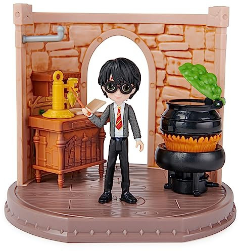 Wizarding World Harry Potter - Hogwarts Zaubertränke Klassenzimmer Spielset mit exklusiver Harry Potter Sammelfigur, Spielzeug für Kinder ab 5 Jahren, Fanartikel