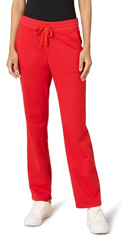 Amazon Essentials Women's Straight Leg Sweatpants with Drawstring for Women, Fleece – (Available in Plus Size), Red, M