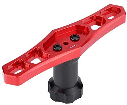 Hjulmutternyckel, RC-hjulmutterhylsnyckel, RC-hjulmutternyckel, fjärrkontrollmodell Metalltillbehör 17 mm hjulmutterhylsnyckelverktyg för RC-bil