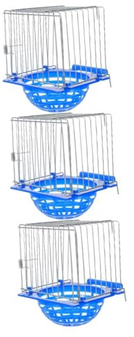 BESPORTBLE 3st Brutnest Vogelnestbecken Vogelkäfignest Sittich Nest Papageiennest Becken Kanariennest Für Käfige Nistschale Für Tauben Papageienversteck Eisendraht Perle Papageienkäfig